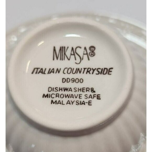 Mikasa Italian Countryside Cups and Saucers Set of 4 DD900 Cream Colored Elegant - Picture 12 of 16